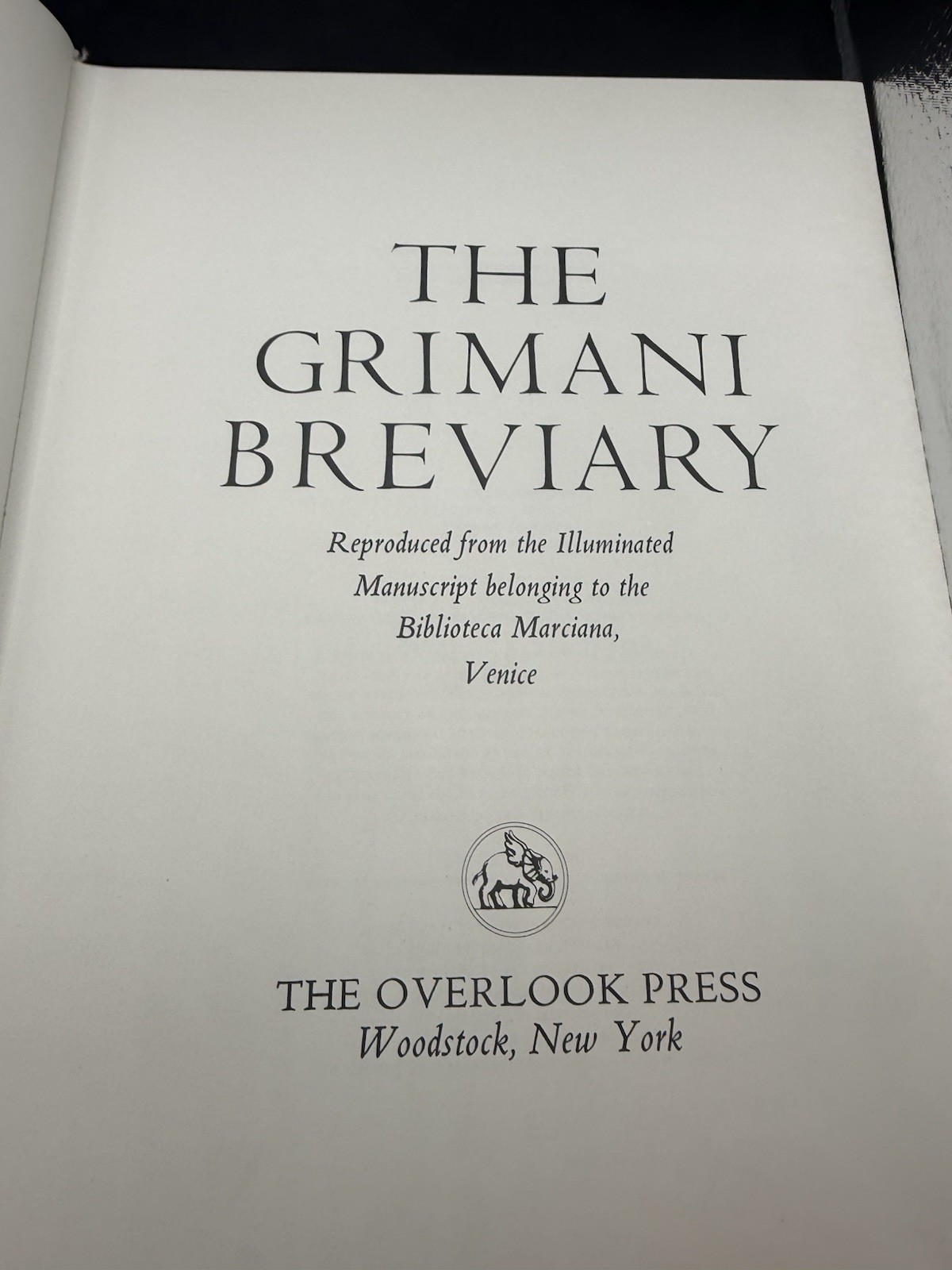 The Grimani Breviary #406 Ferrari Salmi Melling 1974 Hardcover