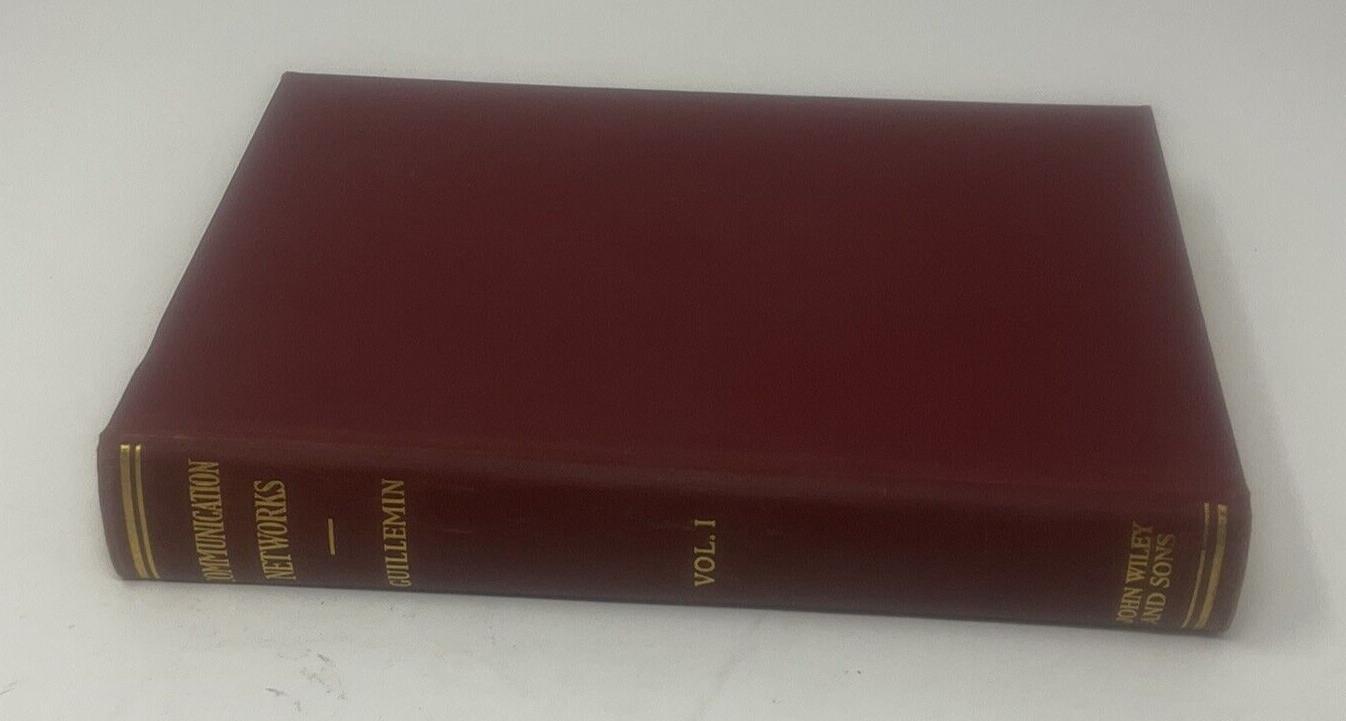 Communication Networks Vol. I 1946 Ernst. A. Guillemin Wiley 4th Printing F7