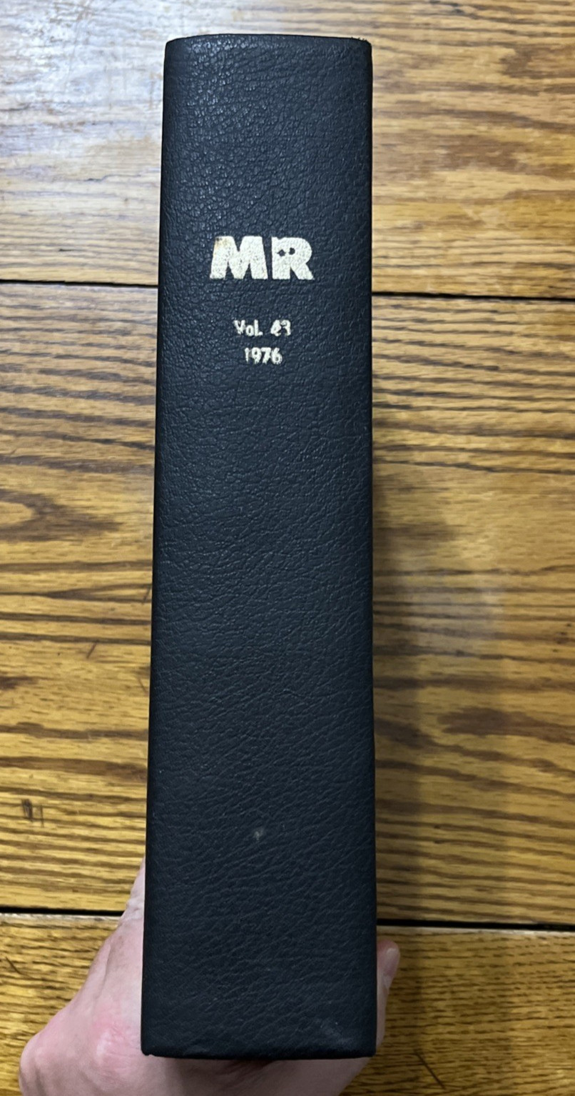 Model Railroader Bound Vol. 43 Complete Year 1976 *NICE!!