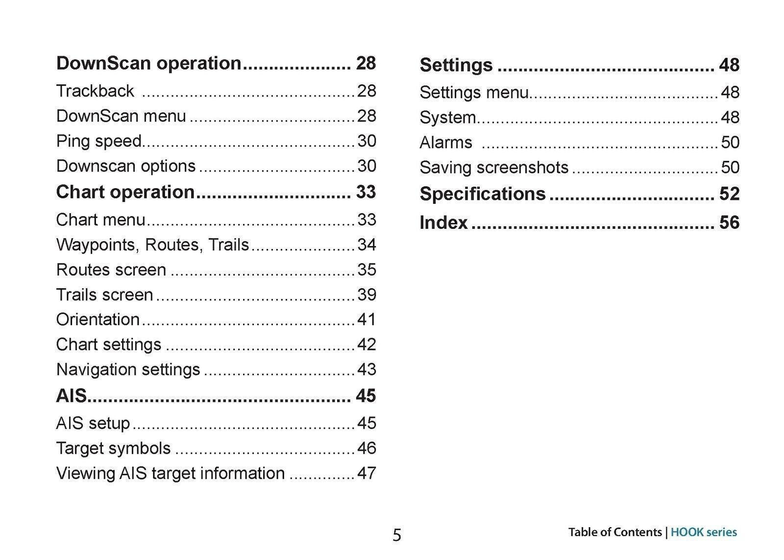 LOWRANCE HOOK-4 HOOK-5 HOOK-7 HOOK-9 Sonar User Manual Operation Instructions