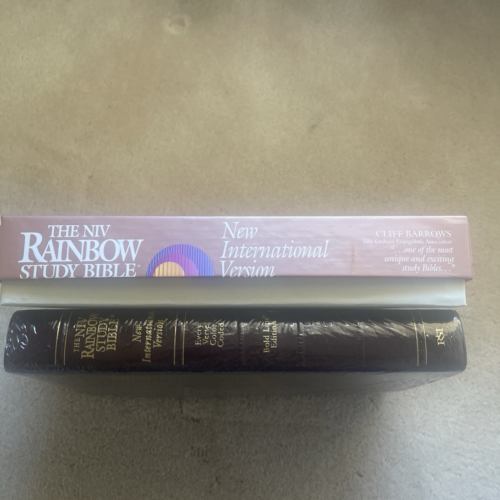 Rainbow Study Bible New International Version NIV Bonded Leather Bold line NEW