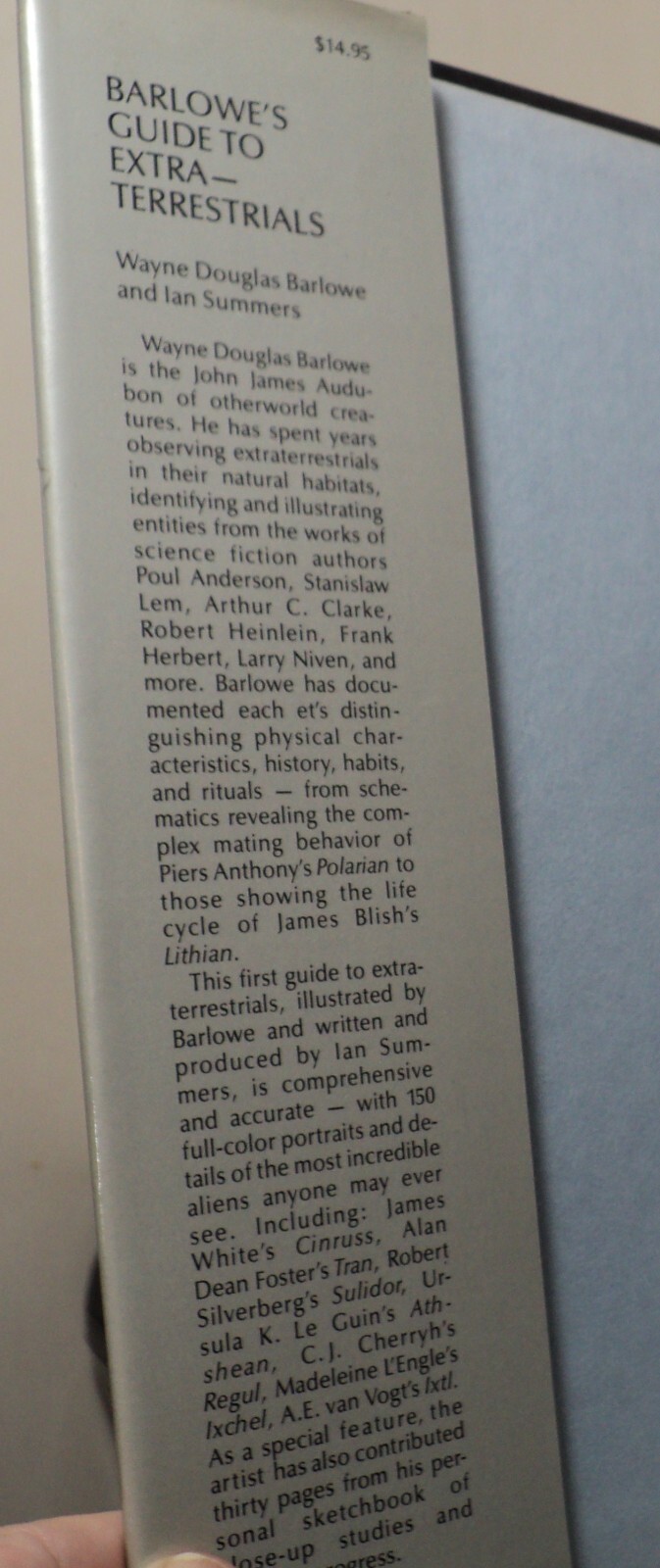 Barlowe’s Guide to Extraterrestrials by Wayne D Barlowe – 1979 – First edition