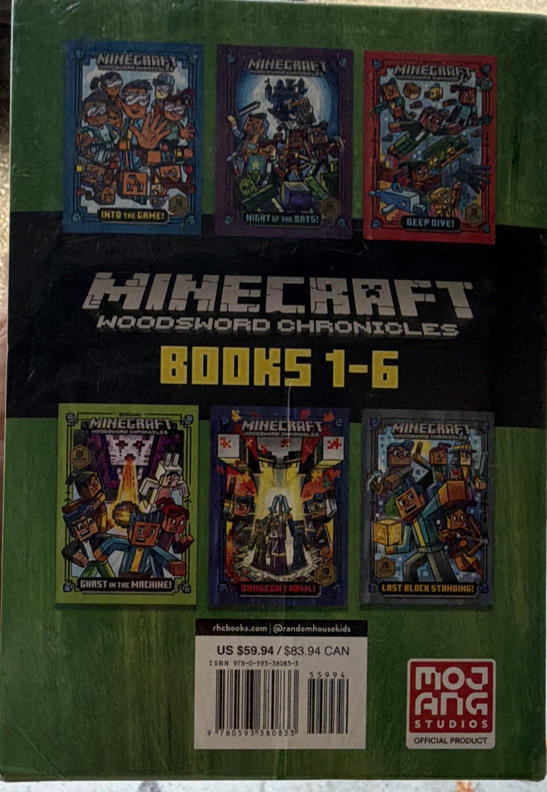 Minecraft Woodsword Chronicles Books 1-6 Box Set by Nick Eliopulos, Random House