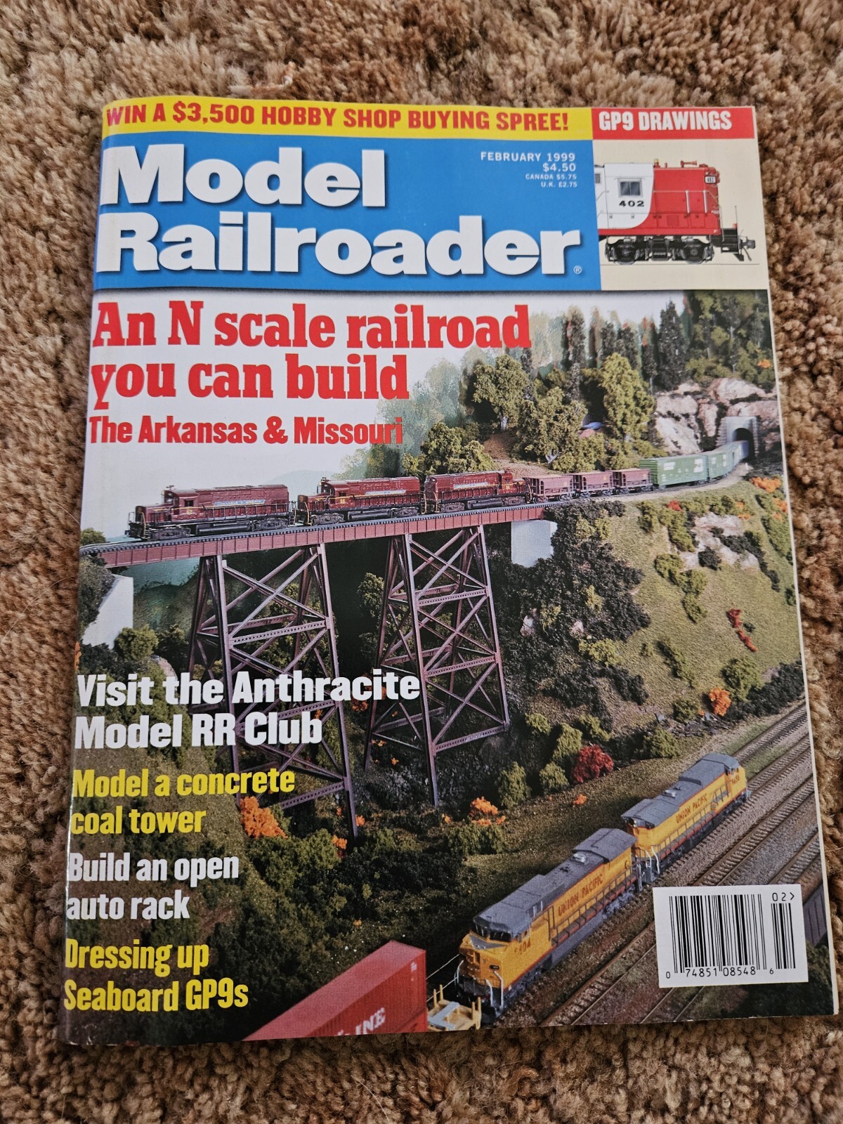 Model Railroader Magazine February 1999