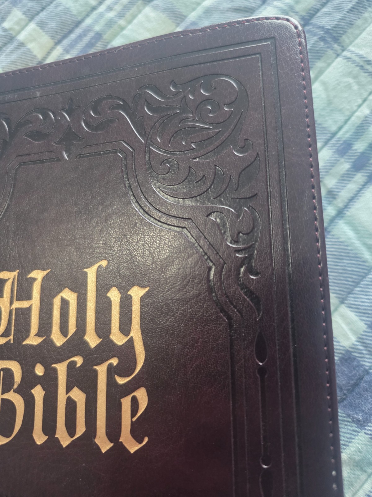 KJV Study Bible, Large Print King James Version Holy Bible, Thumb Tabs, Ribbons,