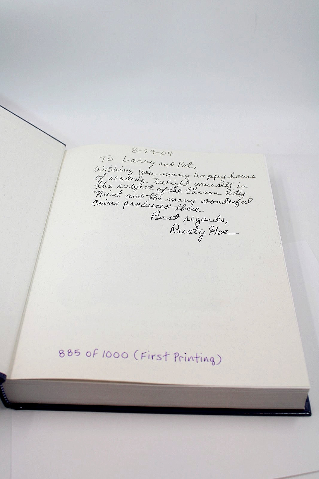 *The Mint on Carson Street – Hardcover 1st # 885 Of 1000 Numbered Copies