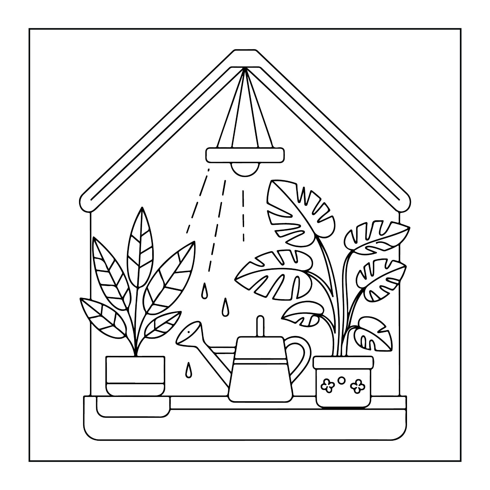 Cozy spaces coloring book