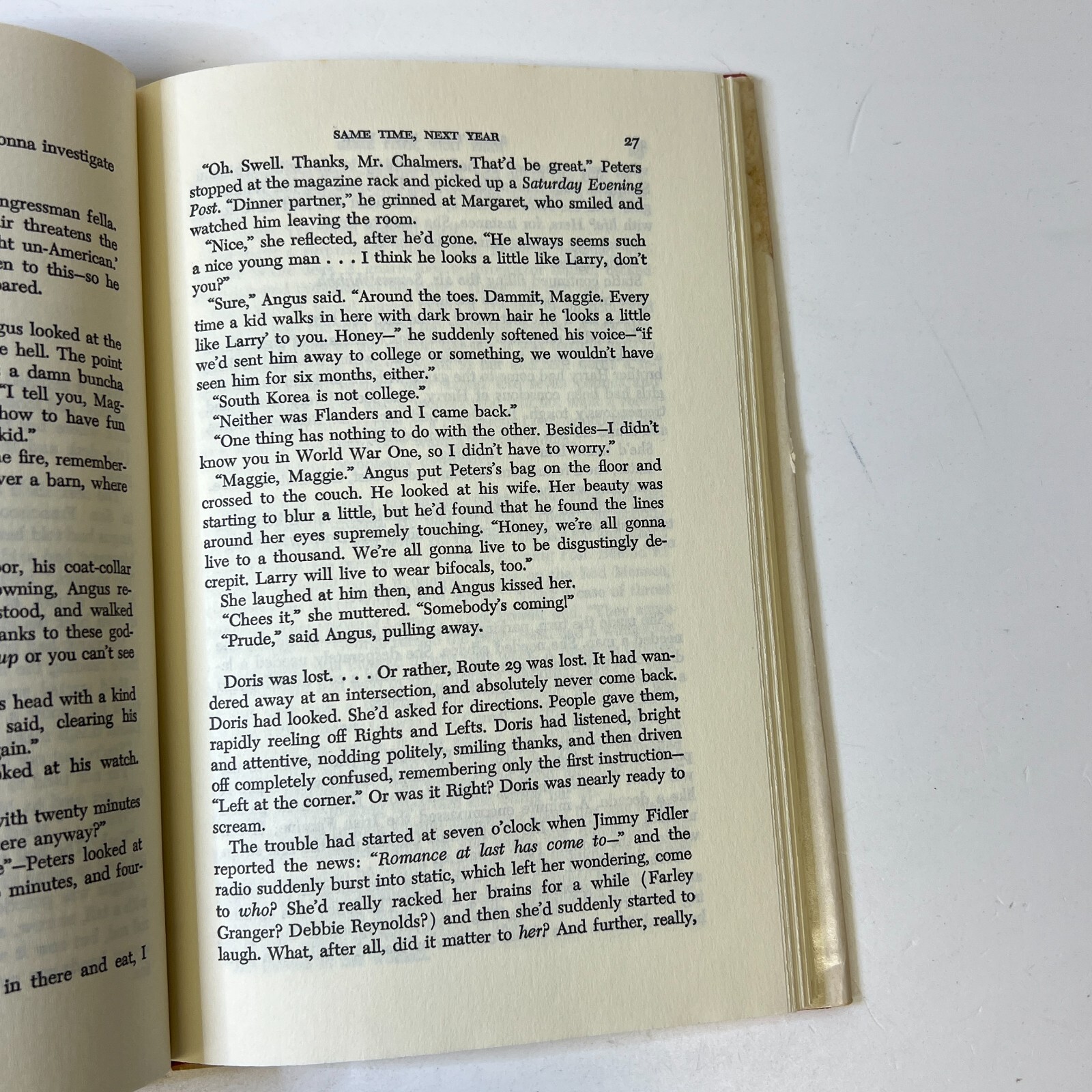Same Time Next Year Bernard Slade Ddelacorte Press 1975 Book Club Ed RARE VTG