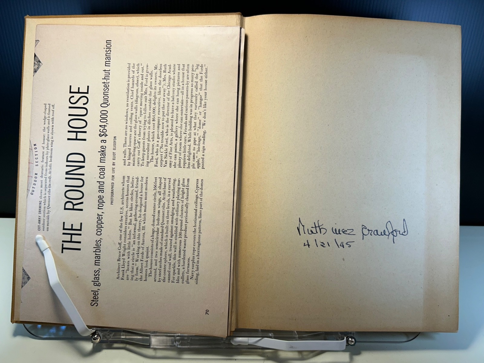 When Democracy Builds by F.L. Wright, University of Chicago, 1945 first, good