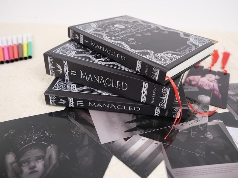 Manacled Book Complete 3-Volume Hardcover Edition with Illustrations by Senlinyu