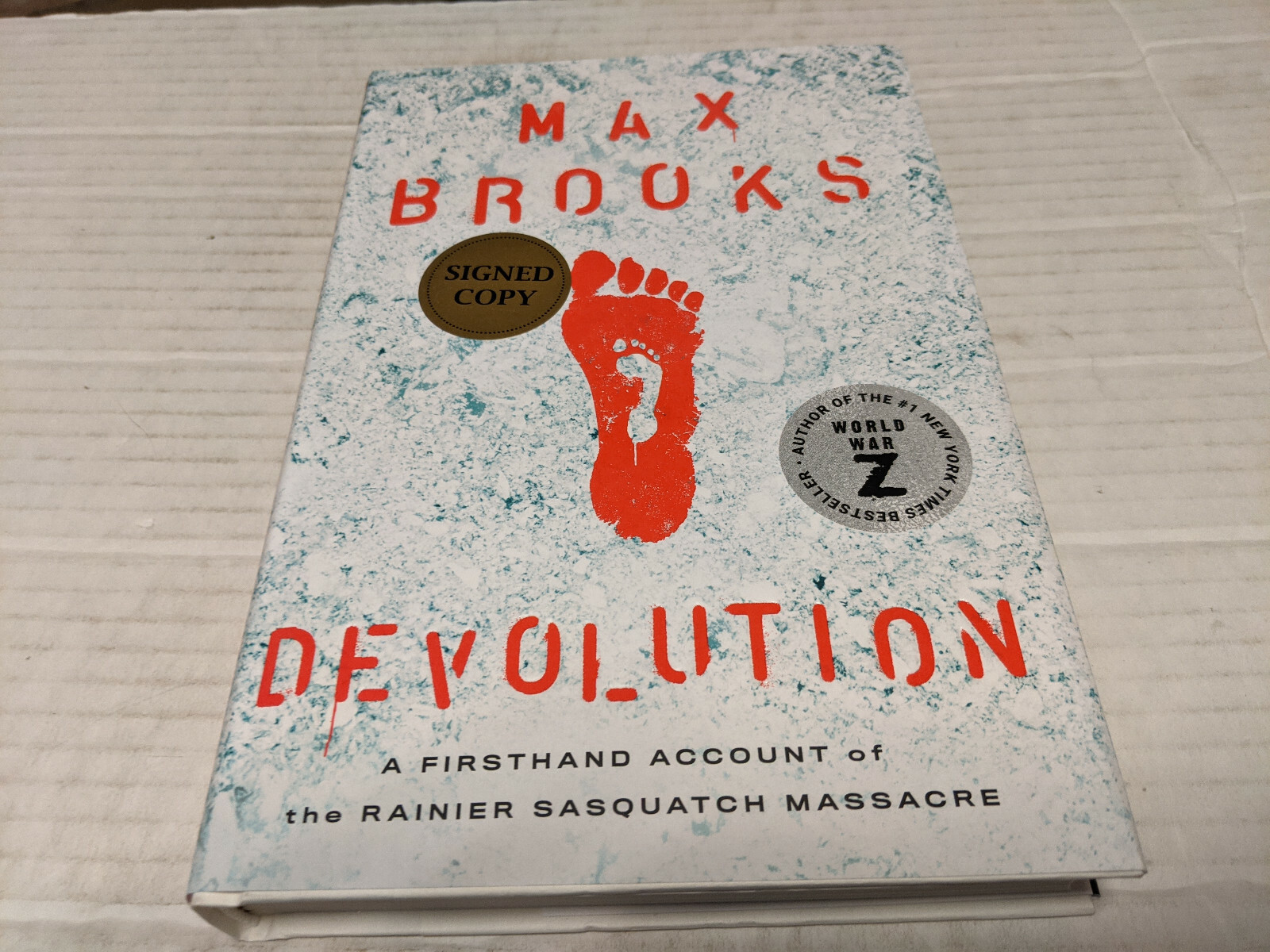 Devolution by Max Brooks (2020, Hardcover) SIGNED 1st/1st