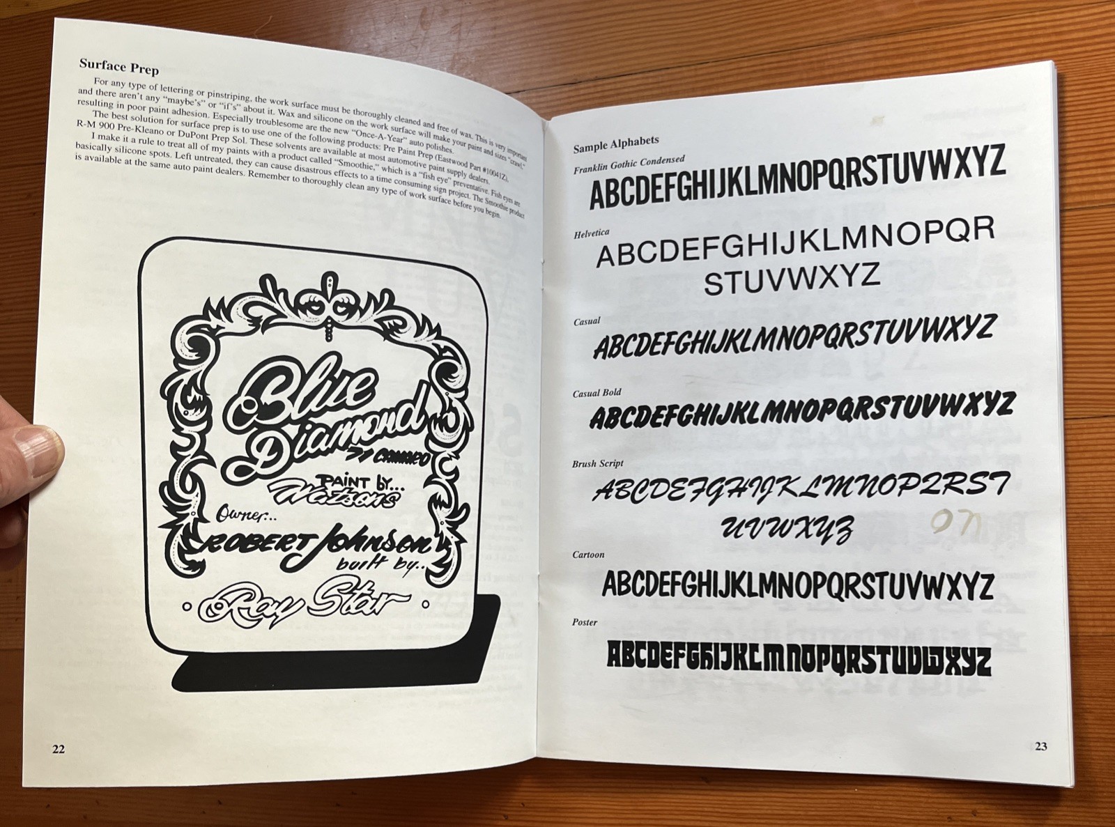 Custom Lettering and Pinstriping Techniques Vans Rods Bikes 1988 Eastwood PB