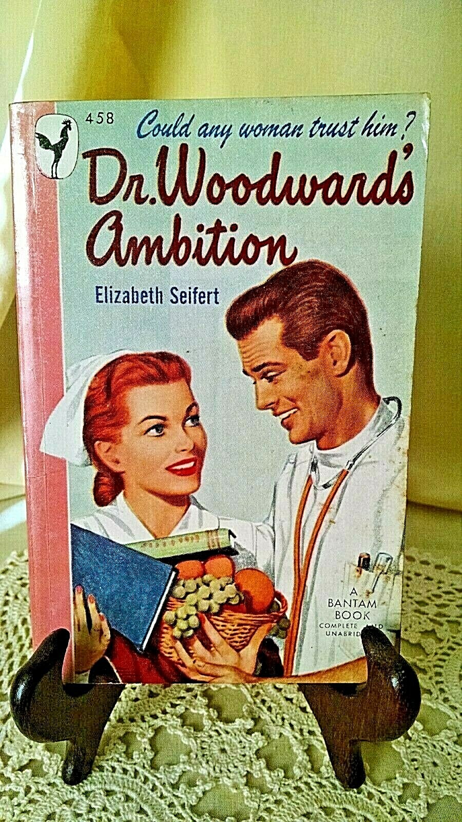 DR WOODWARD’S AMBITION BY ELIZABETH SEIFERT BANTAM 458 AUG 1948 MEDICAL PULP PB.