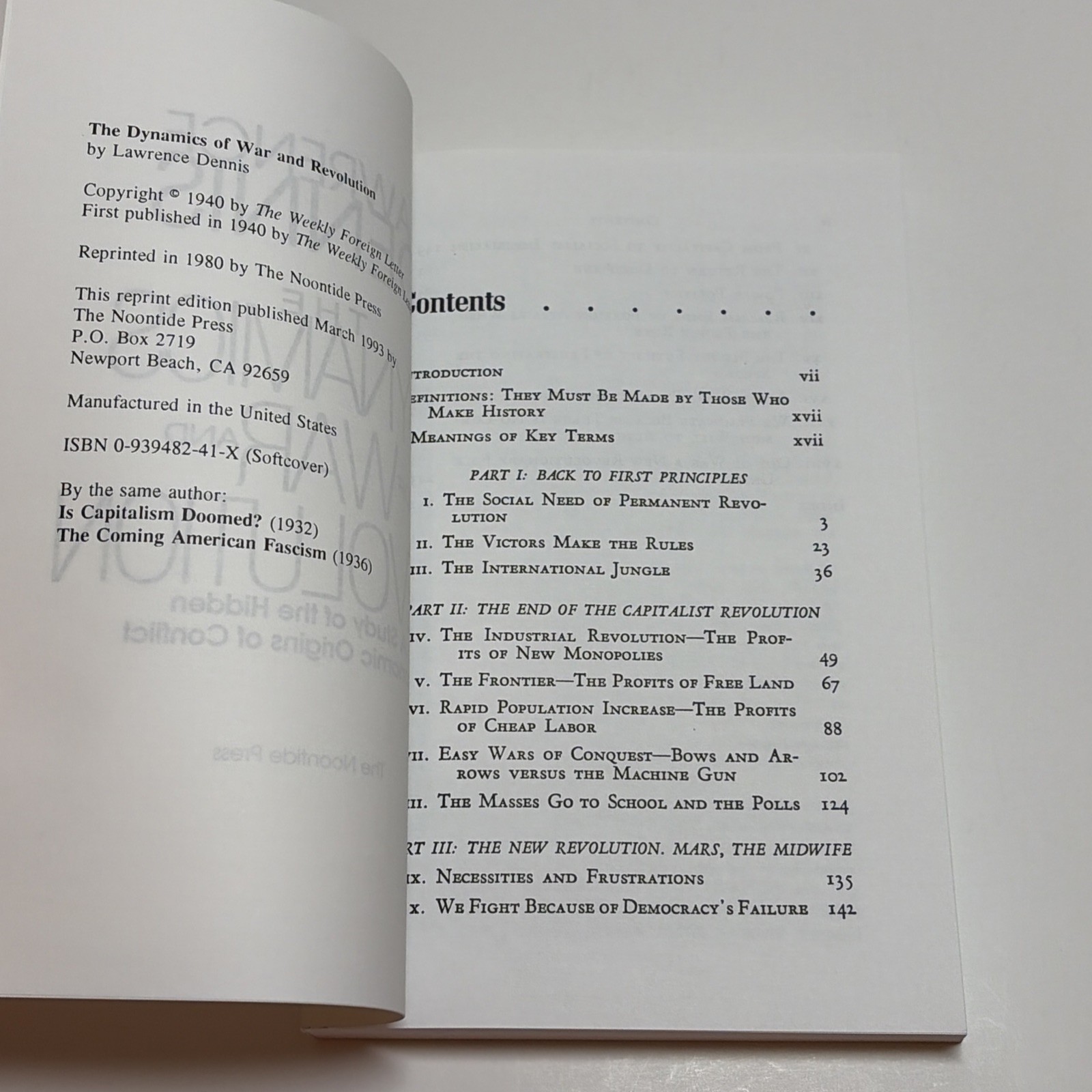 The Dynamics of War and Revolution Economic Origins of Conflict Lawrence Dennis