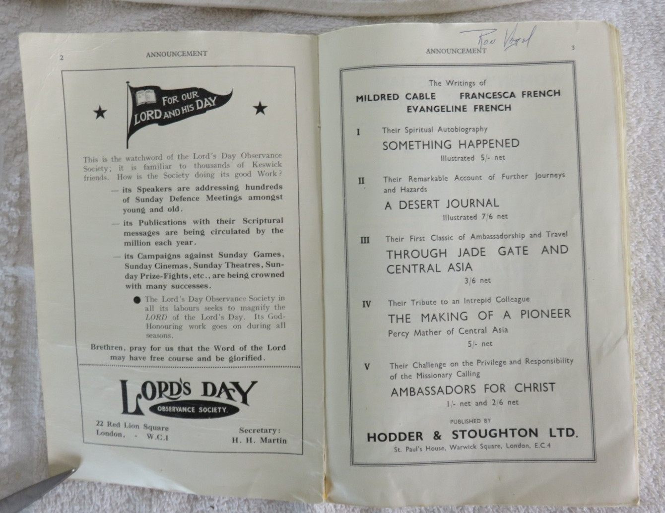 The Keswick Convention 1937 PB Pickering & Inglis