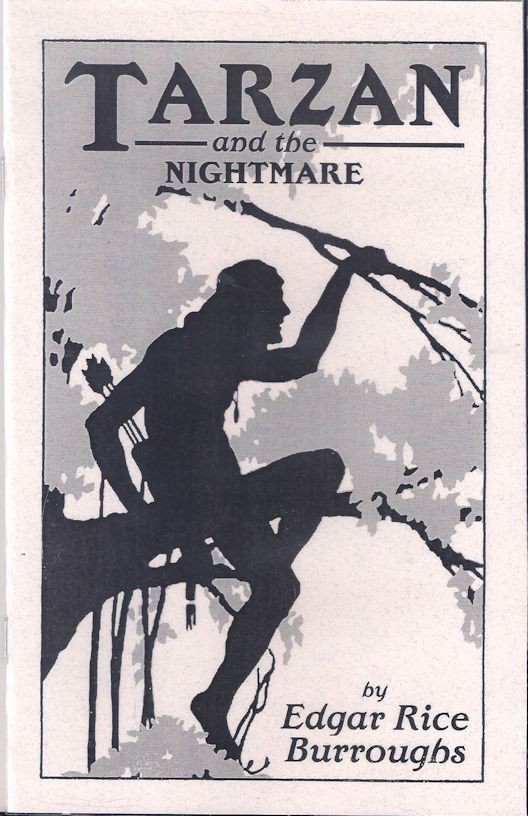 Tarzan and the Nightmare – E. R. Burroughs – Sabre Press 2025 Chapbook