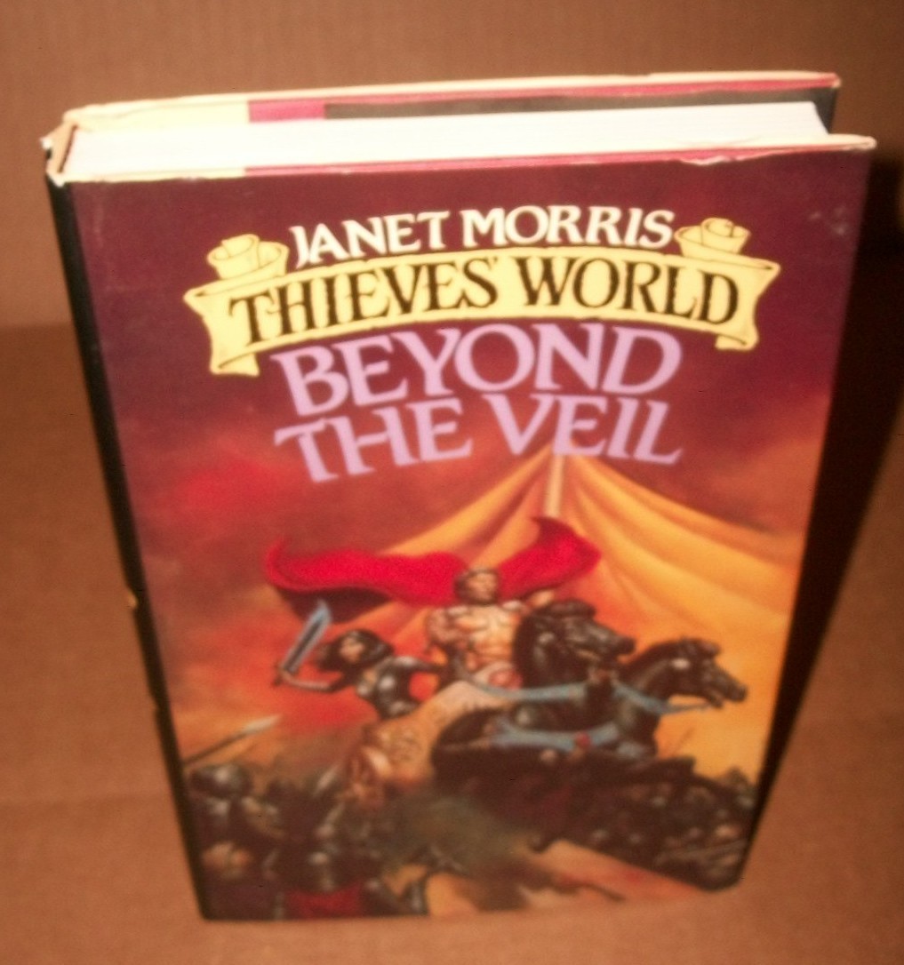 Thieves World Beyond the Veil 1985 Baen Janet Morris HCDJ $15.95 FE and prt VGVG