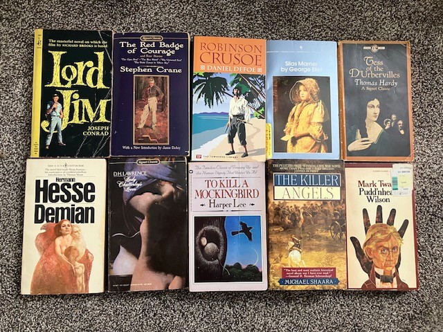 Lot of 10 Classic Paperbacks Harper Lee, Mark Twain, Thomas Hardy, Joseph Conrad