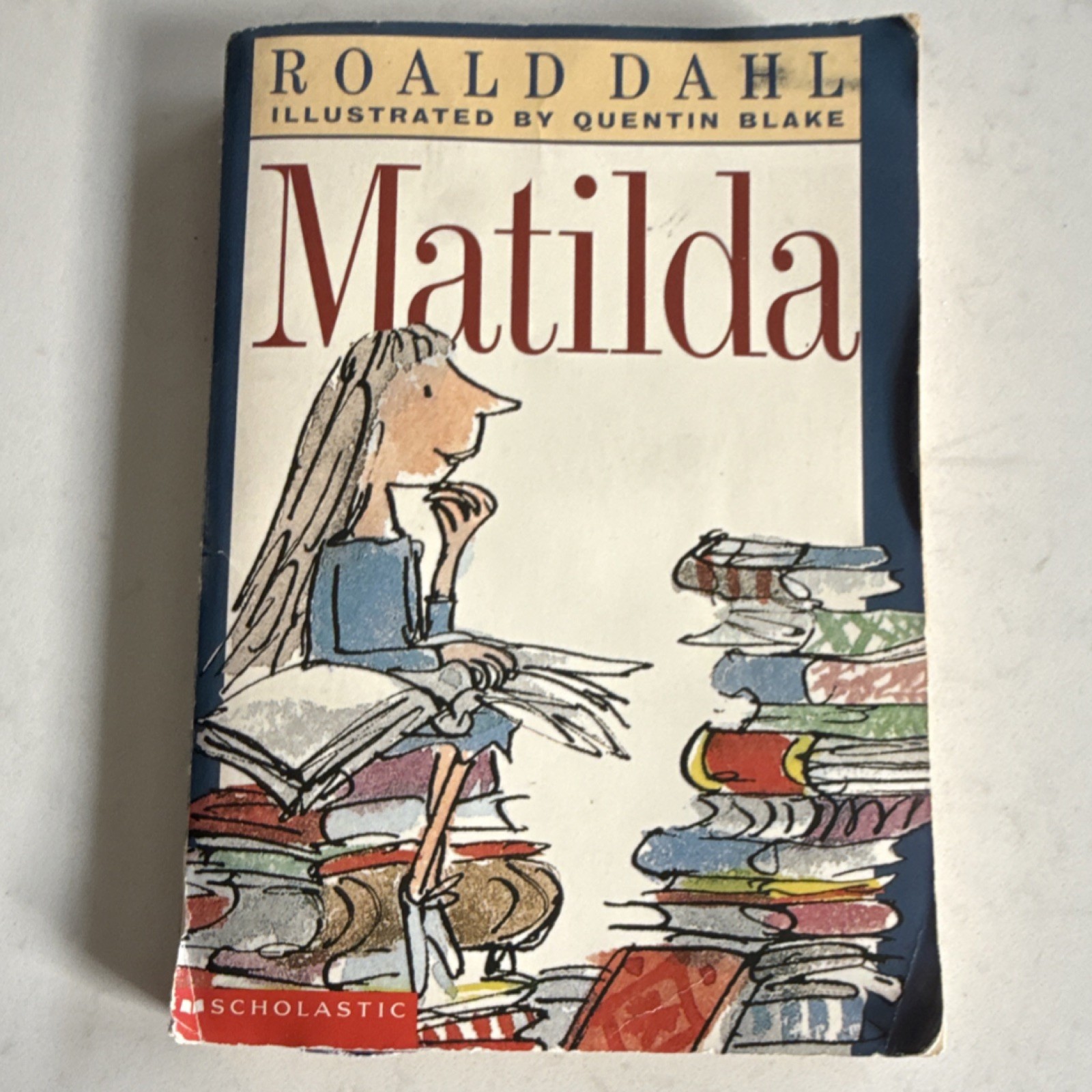 Vintage Scholastic Matilda Roald Dahl Paperback Illustrated Quentin Blake Humor