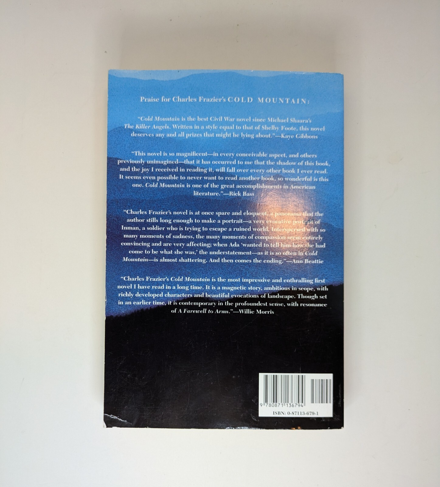 Charles Frazier, Cold Mountain, Paperback, 1997
