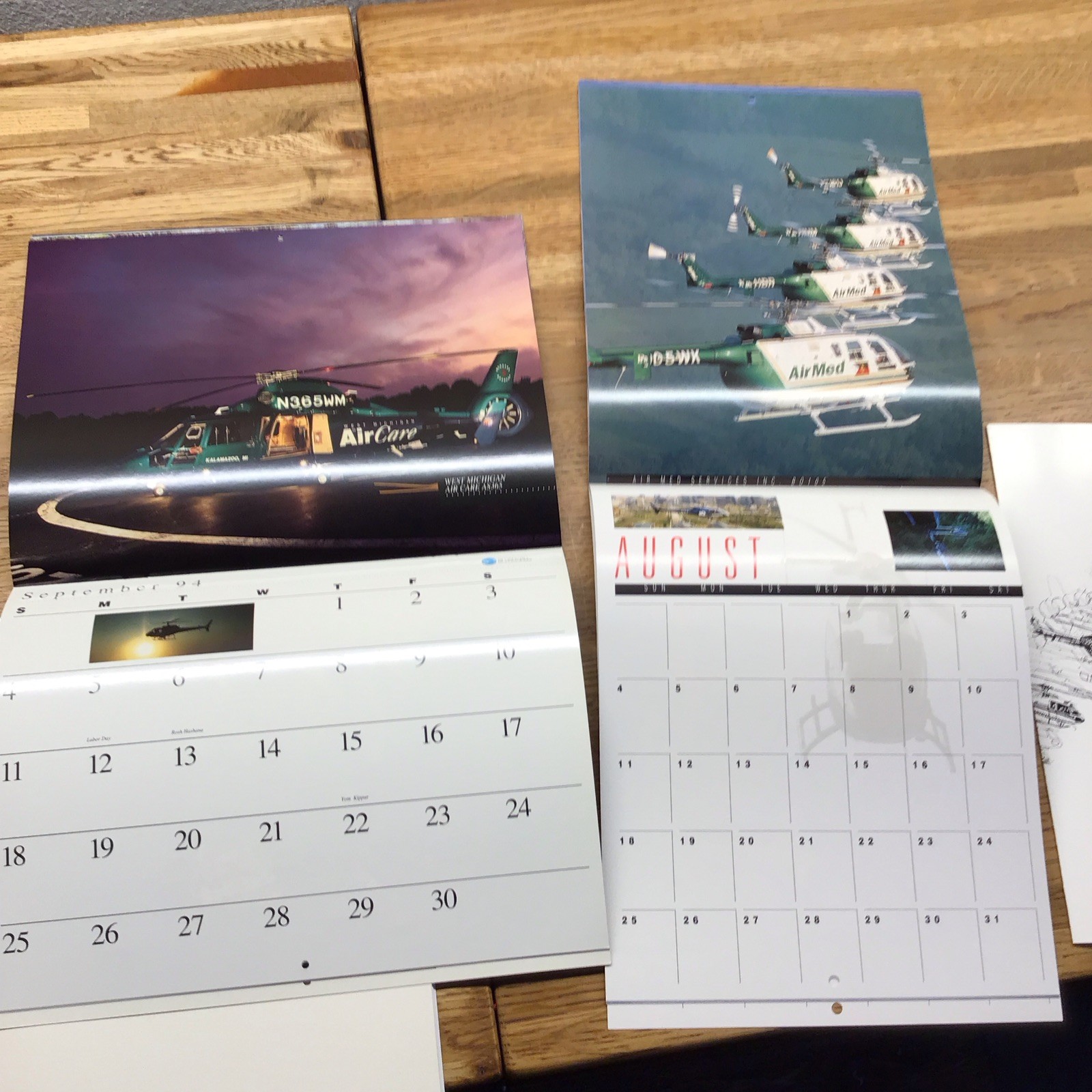 EUROCOPTER Helicopter Calendar Ec130 Ec135 BO105 – Photos SPECS Manual – MM6.48