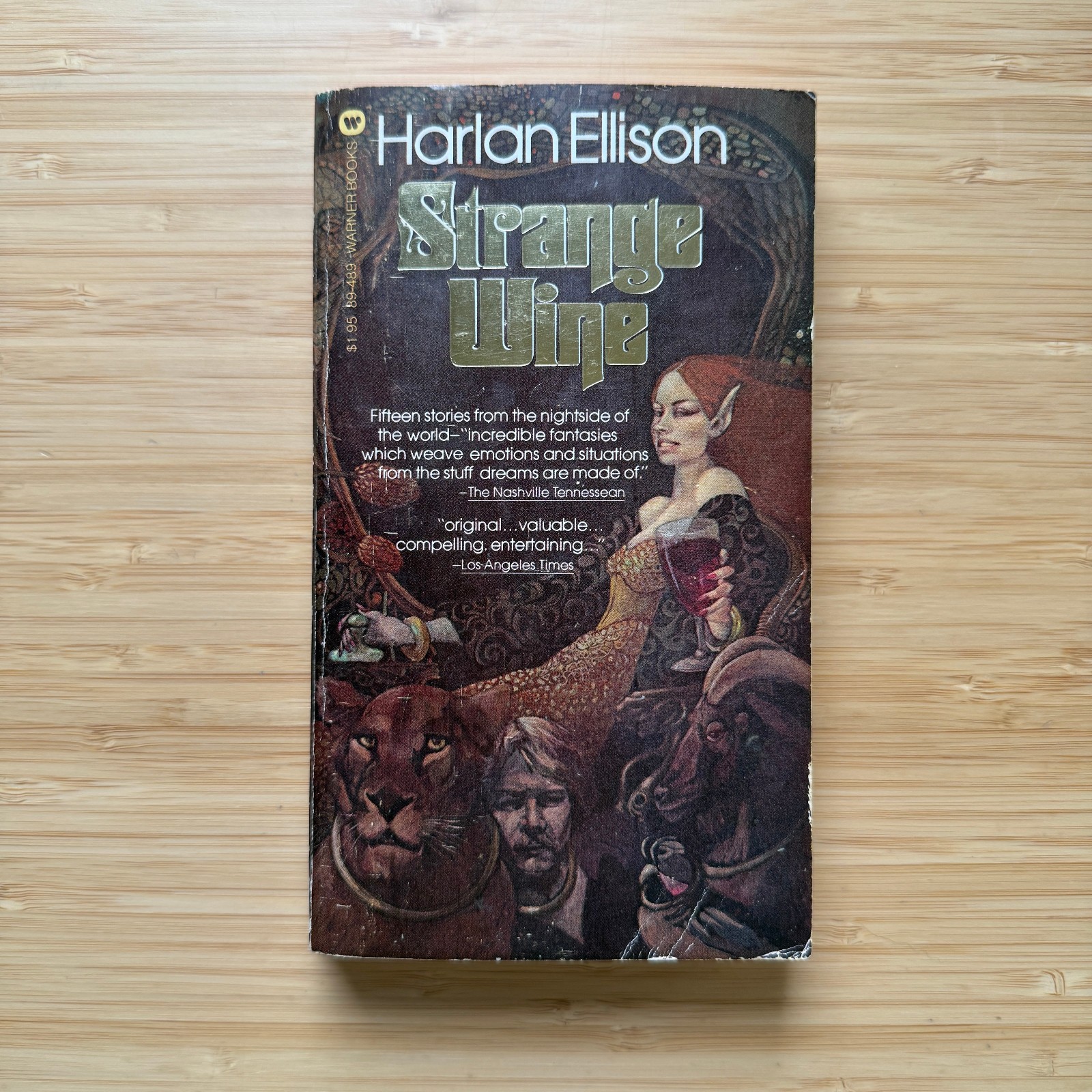 Strange Wine by Harlan Ellison 1979 1st PB Warner Books Vintage Fantasy Horror