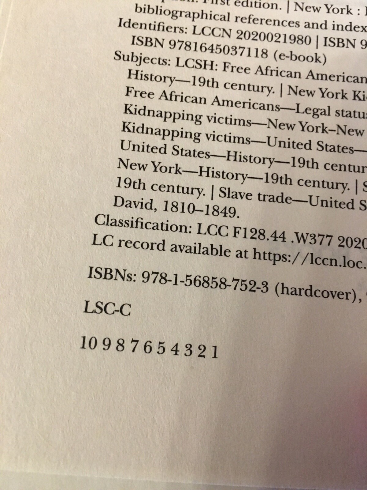 The Kidnapping Club. Jonathan Daniel Wells. 1st HC Ptg. Public Affairs 2020
