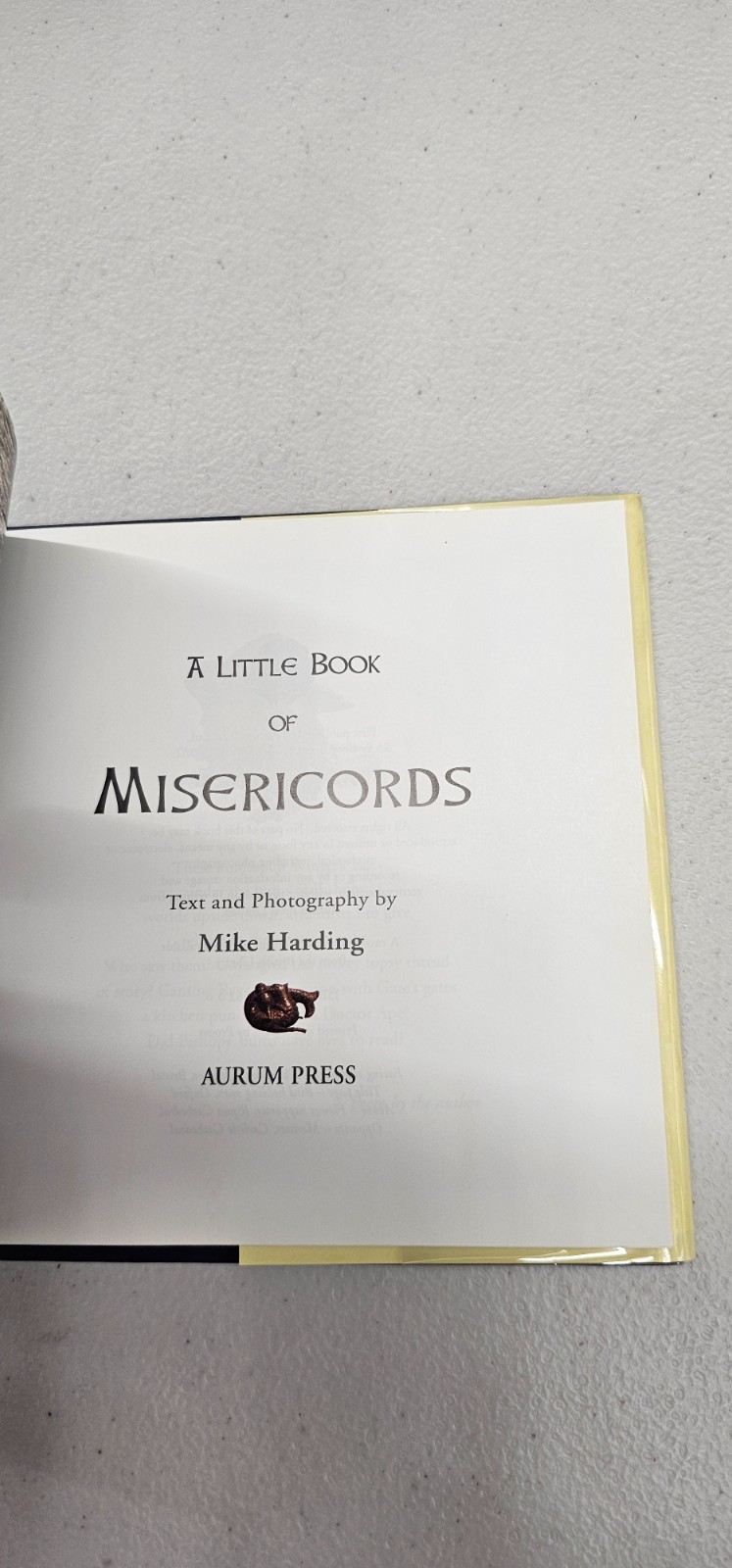 Misericords Hardcover Mike Harding