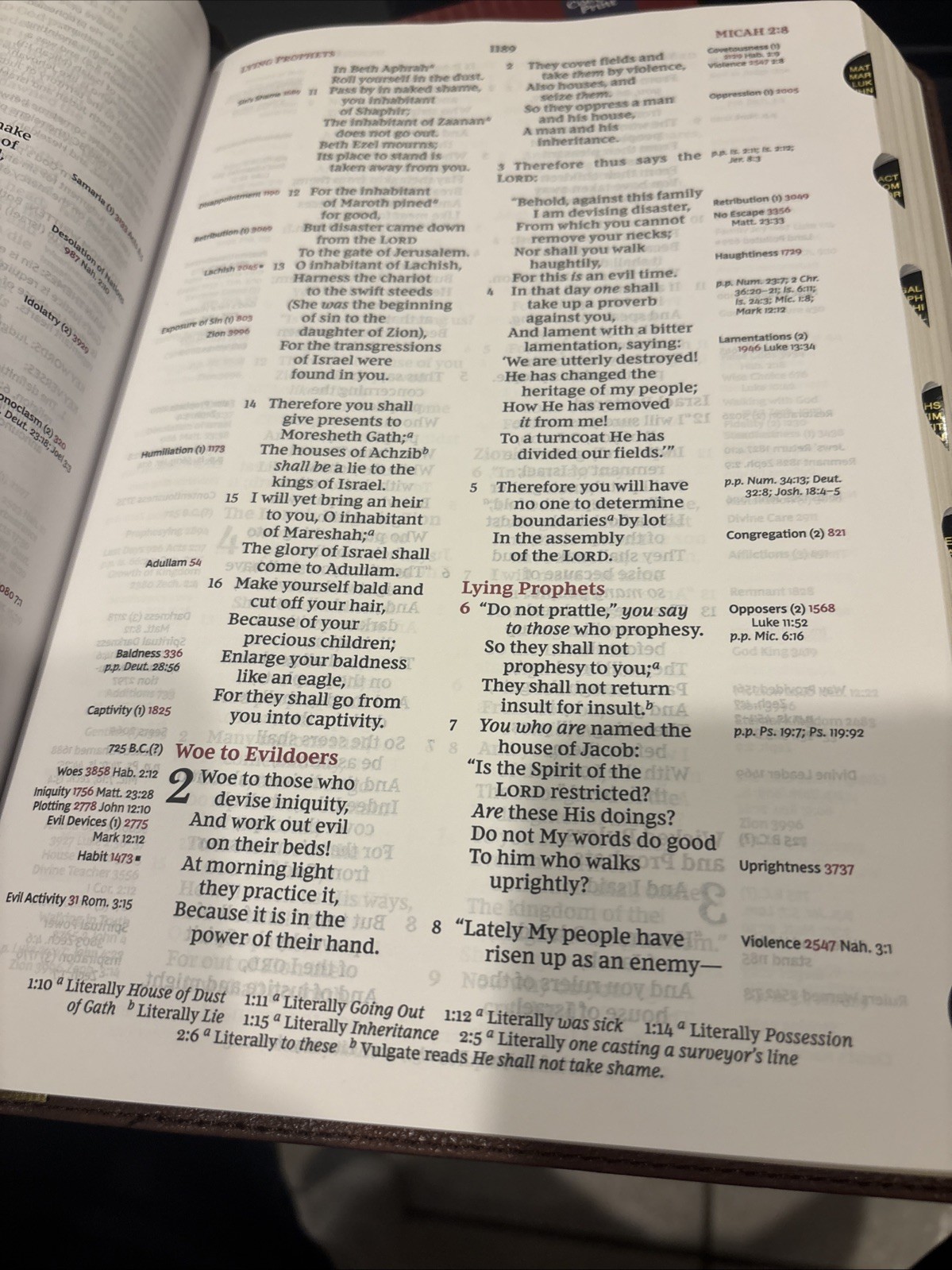 NKJV, Thompson Chain-Reference Bible, Large Print, Leathersoft, Brown.