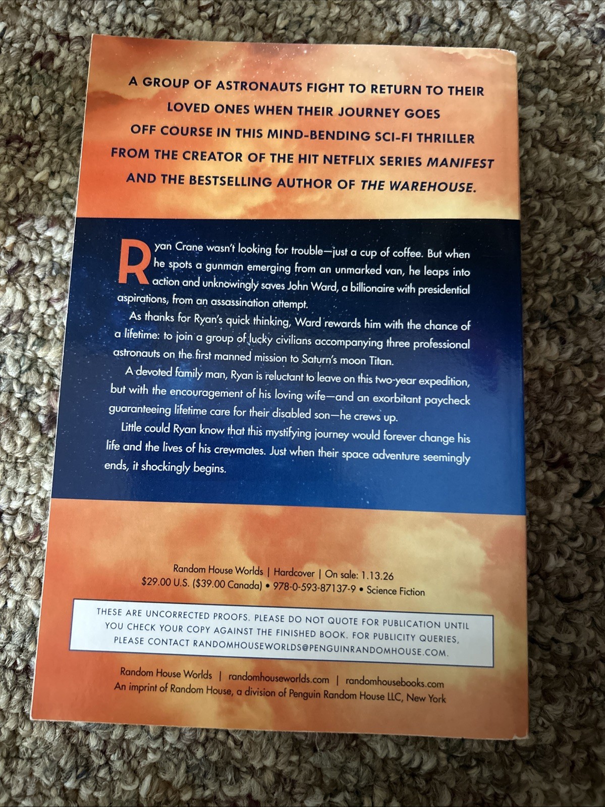 DETOUR – JEFF RAKE & ROB HART ARC 1/26 SCI FI THRILLER