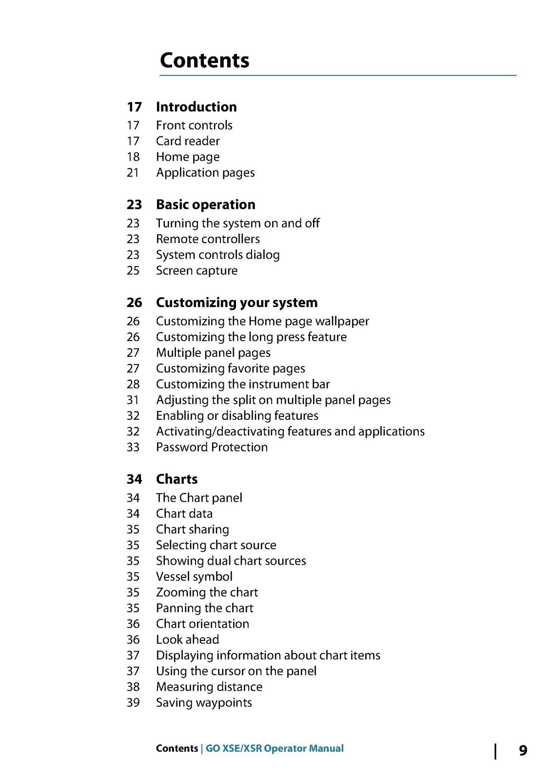 SIMRAD GO XSE XSR Series OPERATOR MANUAL – STEEL SPIRAL BOUND – TOUGH COVERS