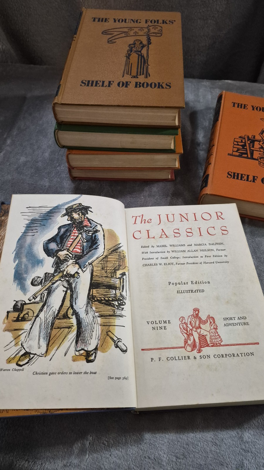 Collier’s The Junior Classics: The Young Folks Shelf of Books Set 6 Hardback OBO
