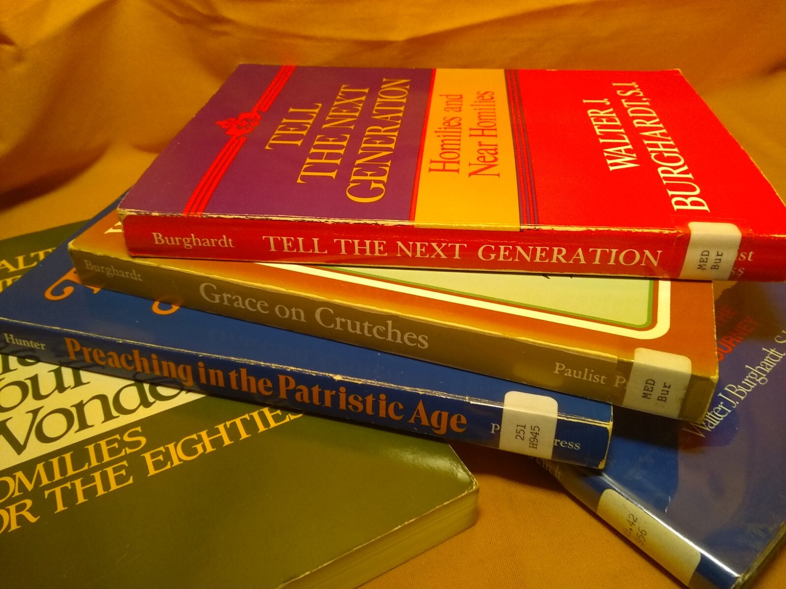 Walter J. Burghardt, Catholic, religion, studies, homilies, 5 book lot