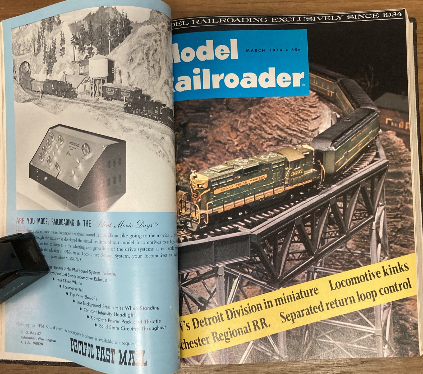 Model Railroader Magazine Bound Volume 41, January-December 1974, HB, VG, 260330