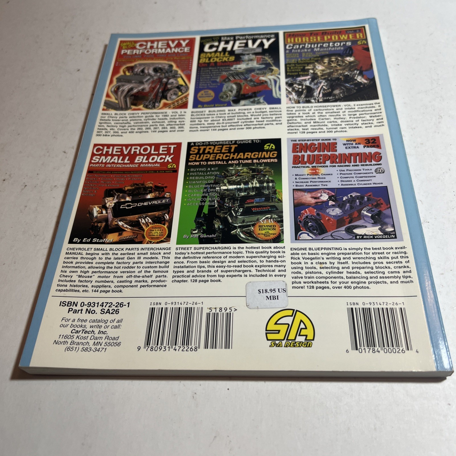 How to Build Small-Block Chevrolety Larry Schreib Larry Atherton Workbench Book