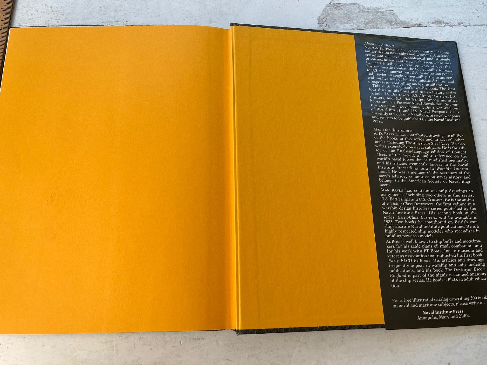 US Small Combatants An Illustrated Design History Norman Friedman 1987 hardcover