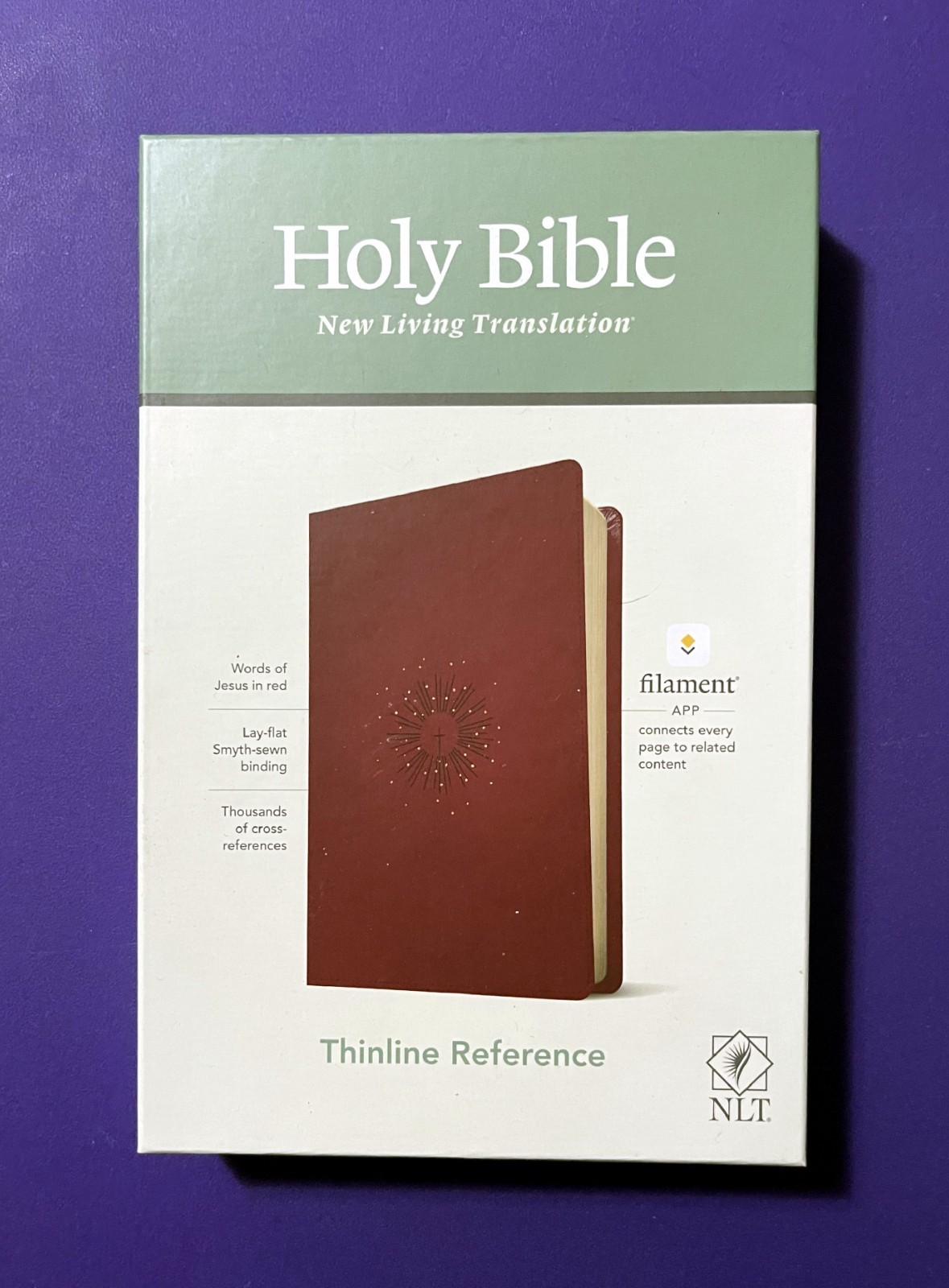 NEW NLT New Living Translation THINLINE Reference HOLY BIBLE Red Letter