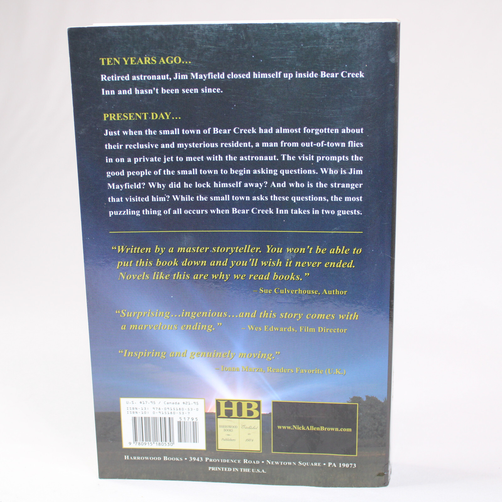 SIGNED THE ASTRONAUT FROM BEAR CREEK By Nick Allen Brown 2015 Trade Paperback