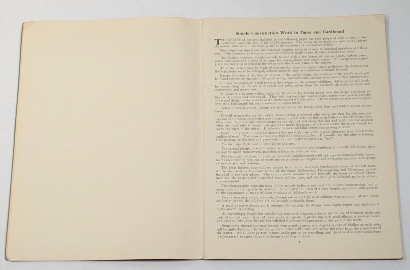 Simple Construction in Paper and Cardboard by Lincoln Goodhue 1922