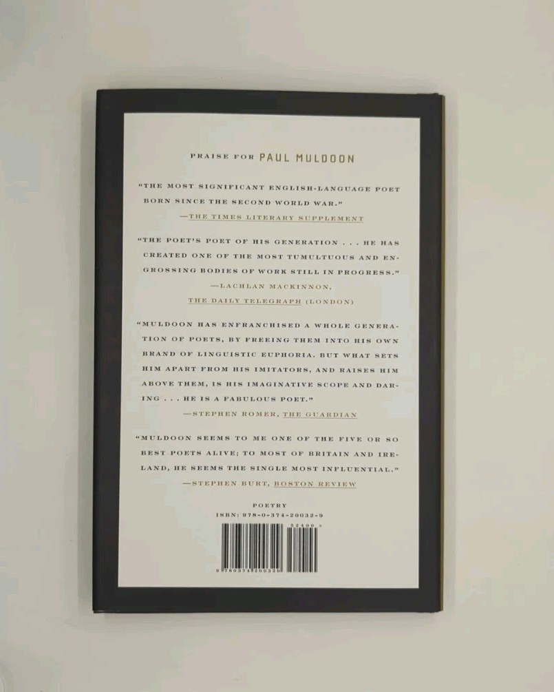 Signed! Maggot by Paul Muldoon (2010, Farrar Straus Giroux)