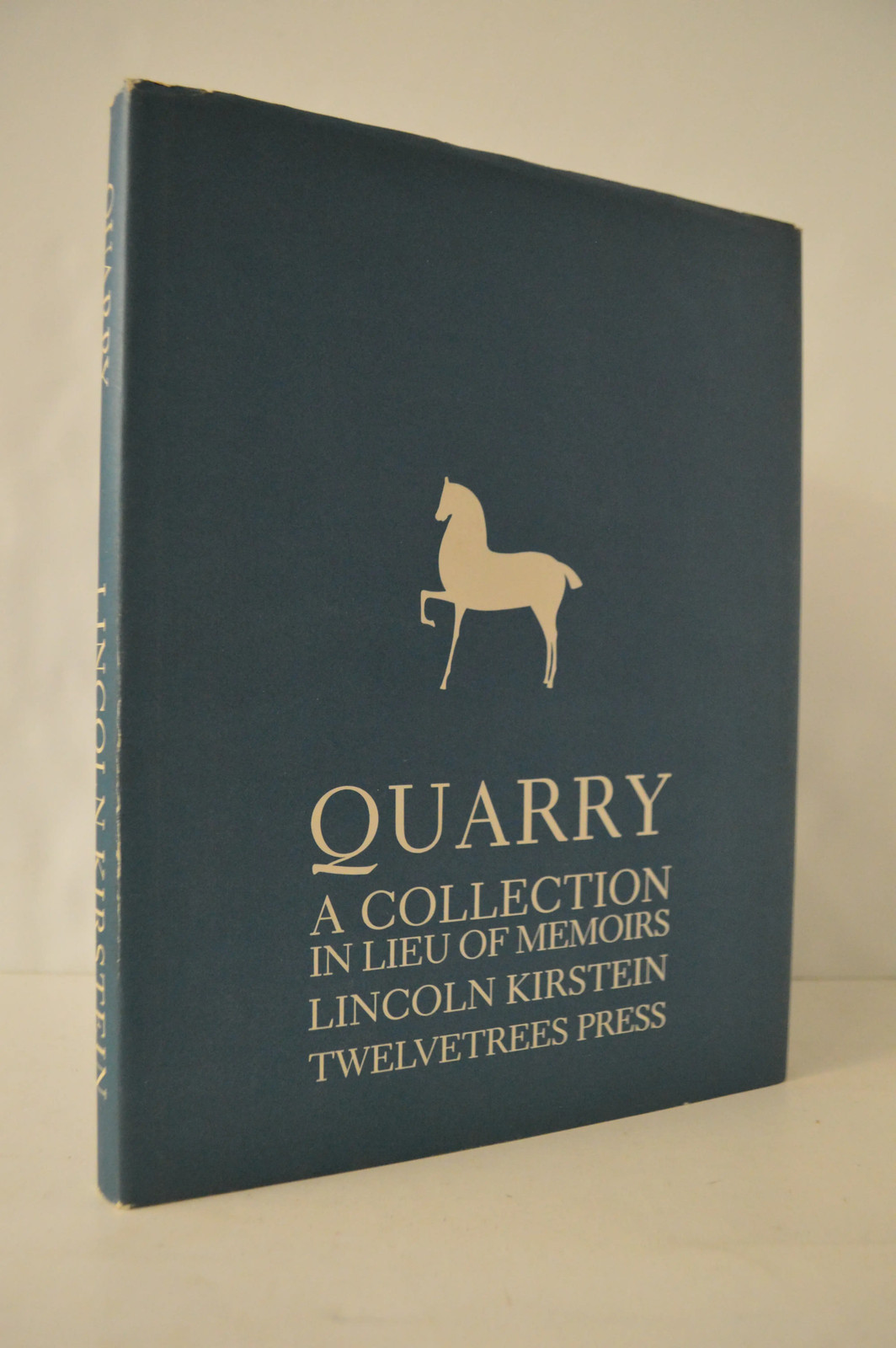 Quarry Collection in Lieu of Memoirs of Lincoln Kirstein HC Jerry Thompson