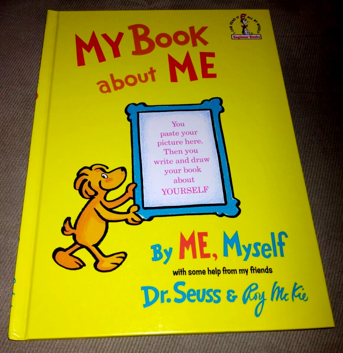 VINTAGE 1970 MY BOOK ABOUT ME BY ME, MYSELF & DR SEUSS & ROY McKIE 8.25×11.25 NM
