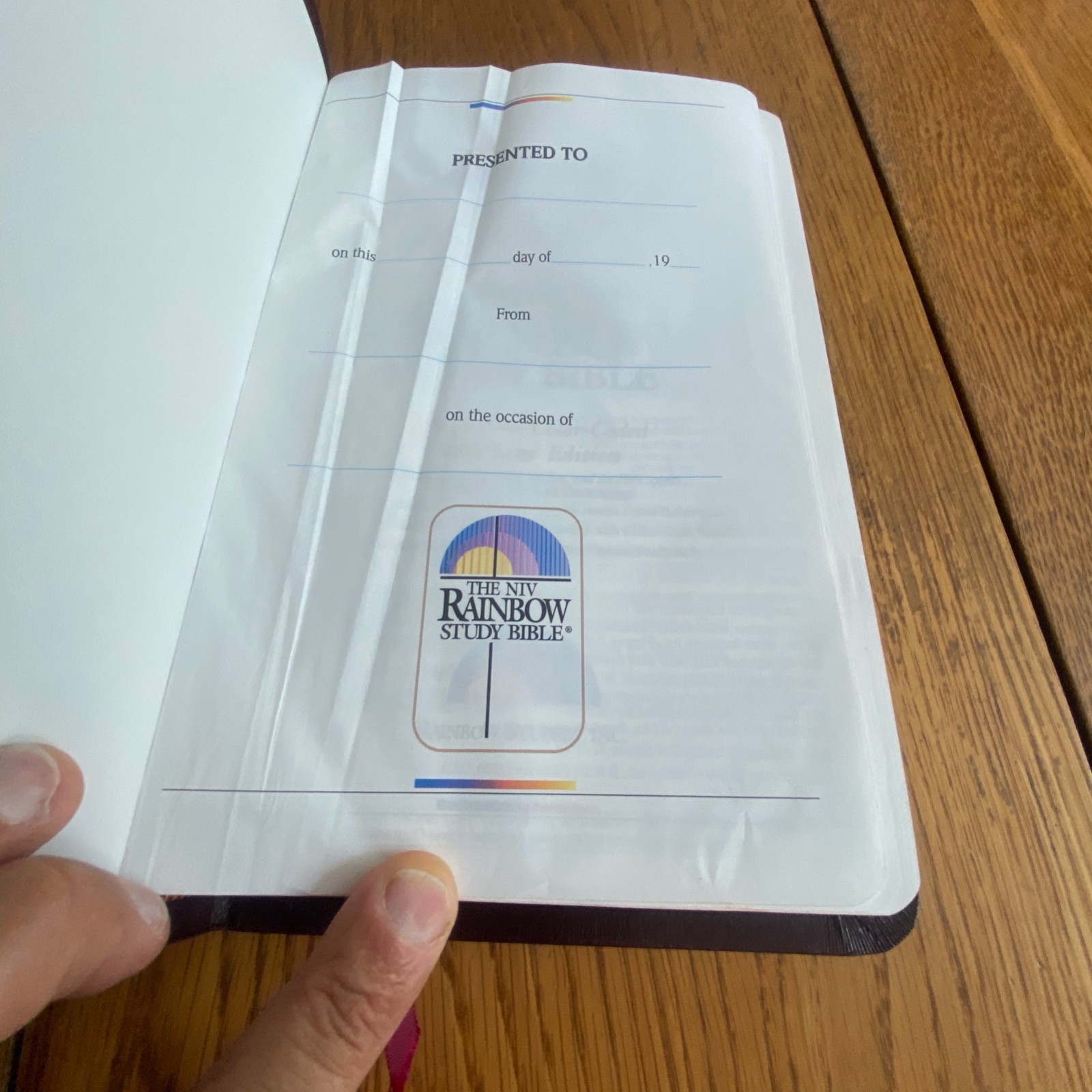 The NIV Rainbow Study Bible Bold Line Edition Burgundy