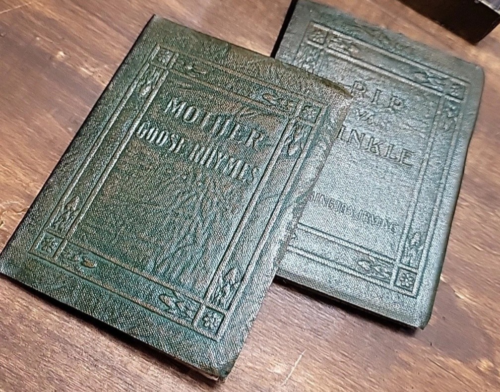 100 yr Old Antique Little Leather Library Books 1920’s Redcroft Pick Your Title