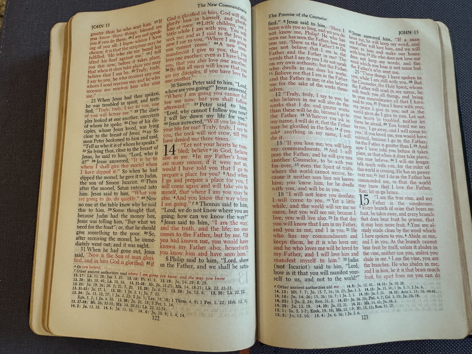 Holy Bible Red Letter Ed. Revised Standard Version Black Leather Nelson 1952