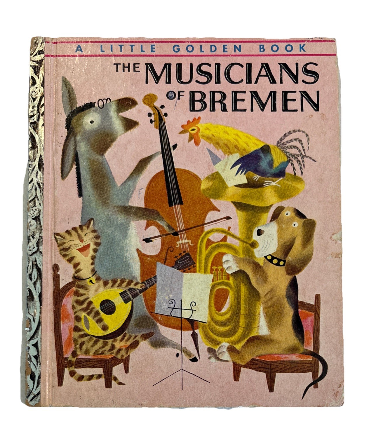 Little Golden Book: The Musicians of Bremen, Vintage 1954 HC, A (1st) Printing
