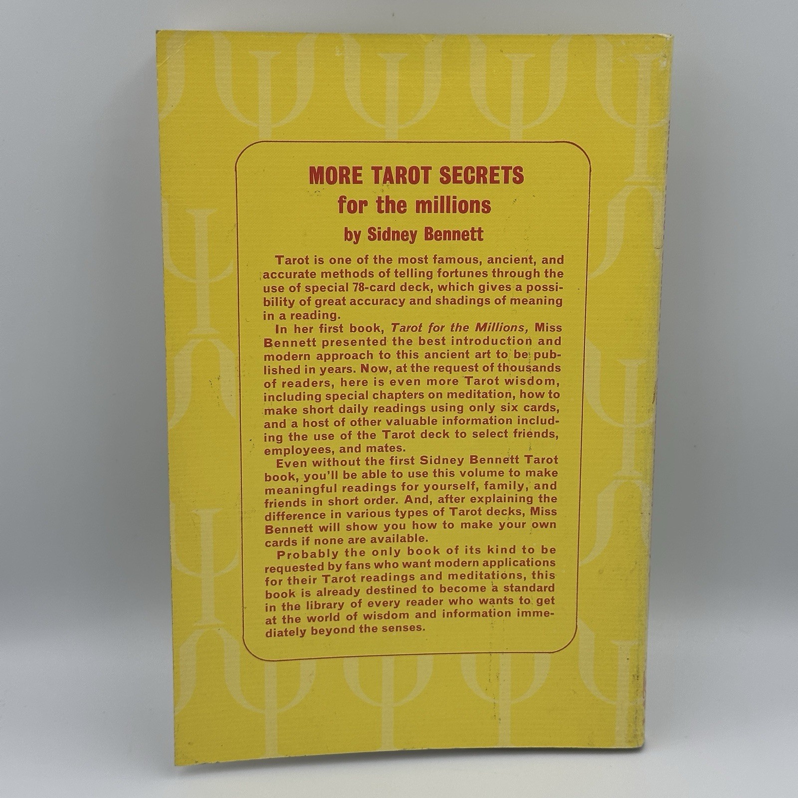 MORE Tarot for the Millions – Sidney Bennett For the Millions Series 1970 2nd Pr