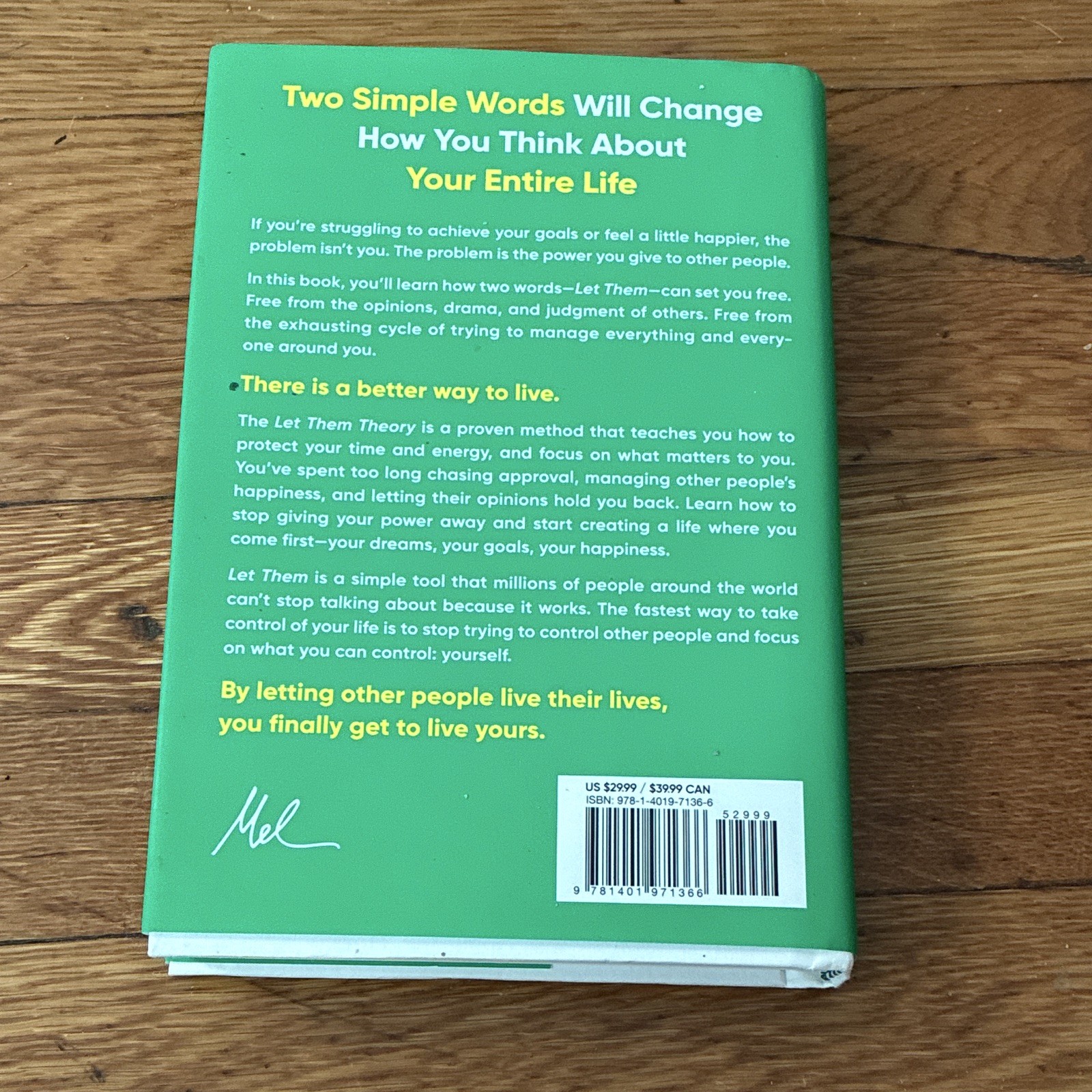 Mel Robbins & Sawyer Robbins The Let Them Theory (2024, Hardcover)
