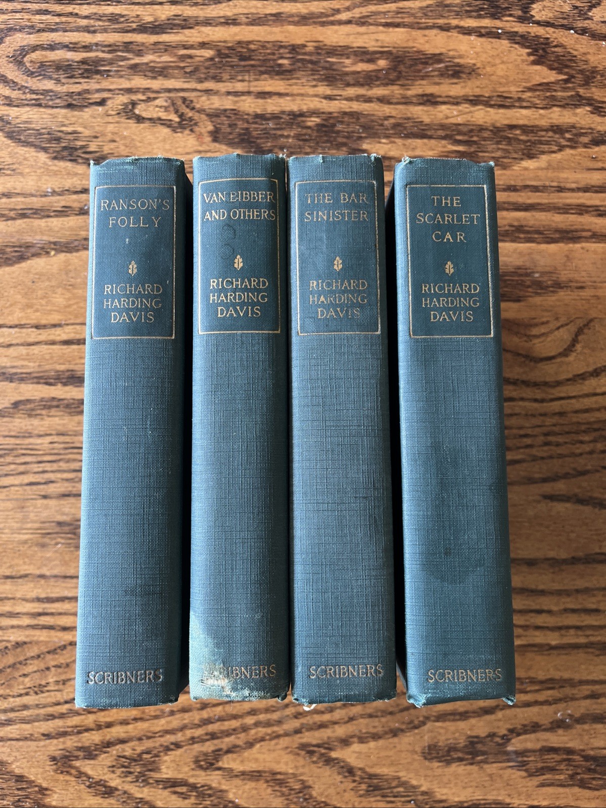 Richard Harding Davis Set of 4 Books – 1900’s Illustrated – Scribners Home Decor