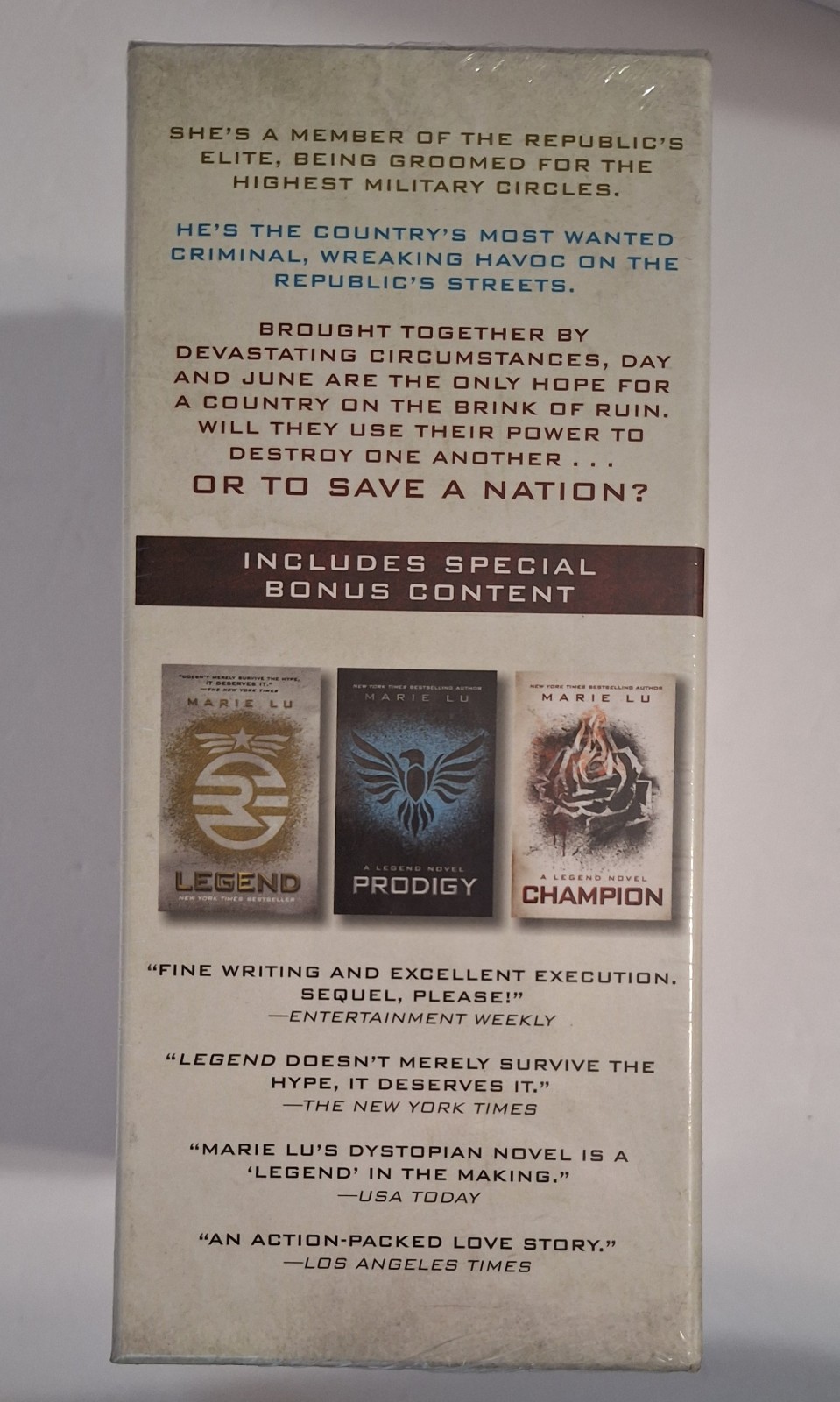 The Legend Trilogy Boxed Set Hardcover Legend/Prodigy/Champion by Marie Lu New
